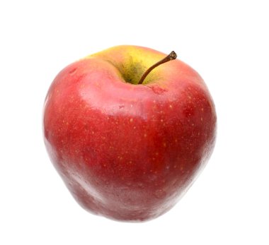 Beyaz arka plan üzerinde izole olgun Kırmızı elma.