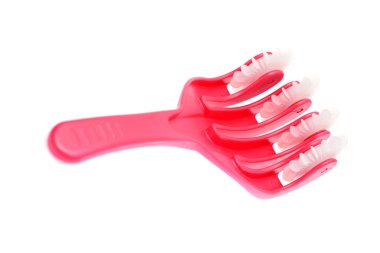 Beyaz arka plan üzerinde izole masaj aracı