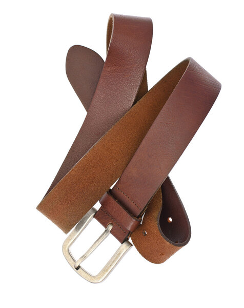 Leather Belt Isolated on White Background