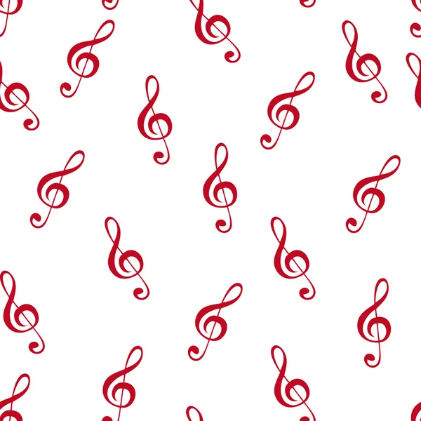 Pattern with music signs — Stock Vector