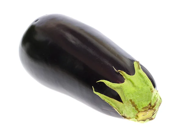 Verse aubergine geïsoleerd op witte achtergrond — Stockfoto