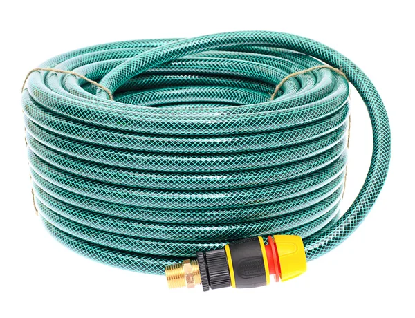 Garden Hose Isolated on White Background — Stock Photo, Image