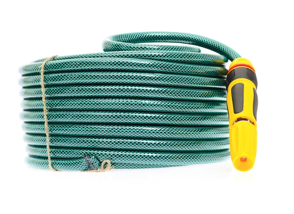 Garden Hose Isolated on White Background — Stock Photo, Image