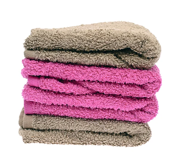 Towels Isolated on White Background — Stock Photo, Image