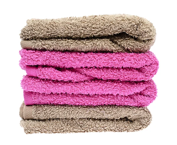 Ręczniki izolowane na białym tle — Zdjęcie stockowe