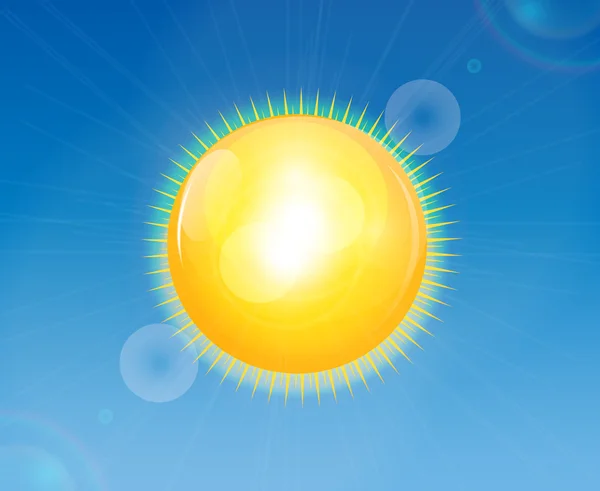Sunny Shiny Background Vector Illustration — Stock Vector