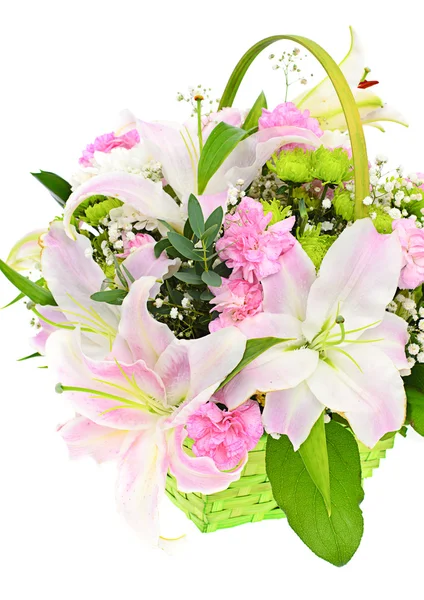 Beautiful Bouquet with Pink Lily — Stock Photo, Image
