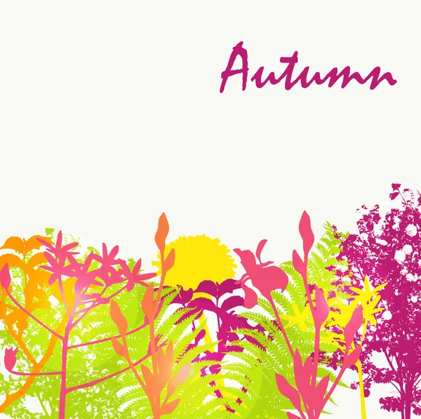 Résumé Illustration vectorielle de fond naturel d'automne — Image vectorielle