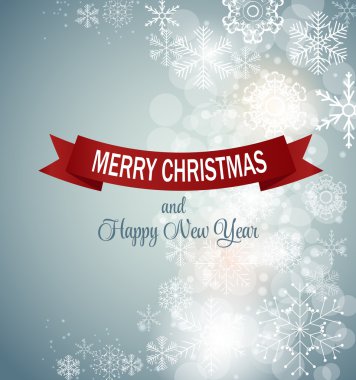 Noel kar taneleri arka plan vektör illüstrasyonunu gösteriyor