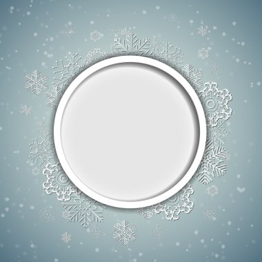 Noel kar taneleri arka plan vektör illüstrasyonunu gösteriyor