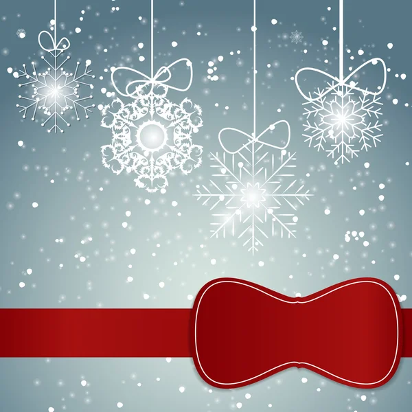 Christmas Snowflakes Background Vector Illustration — Stock Vector