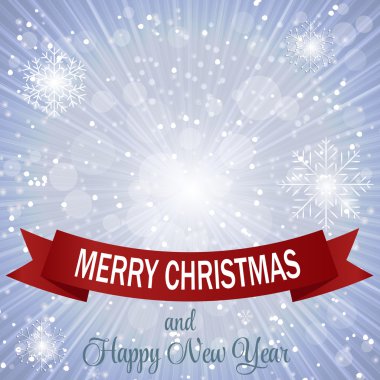 Noel kar taneleri arka plan vektör illüstrasyonunu gösteriyor