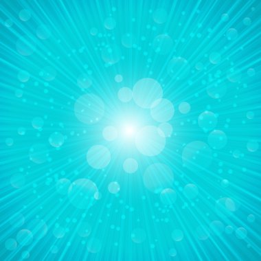 Yaz arka plan mavi. vektör çizim