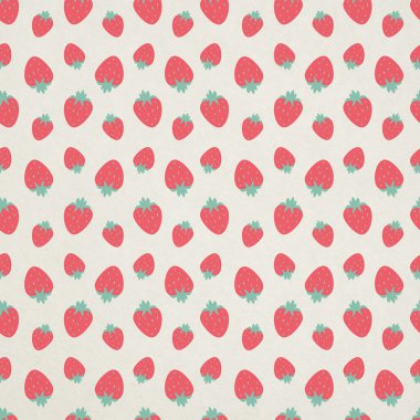 şirin sorunsuz çilek deseni