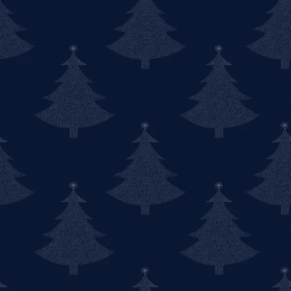 无缝图案圣诞树 — 图库矢量图片