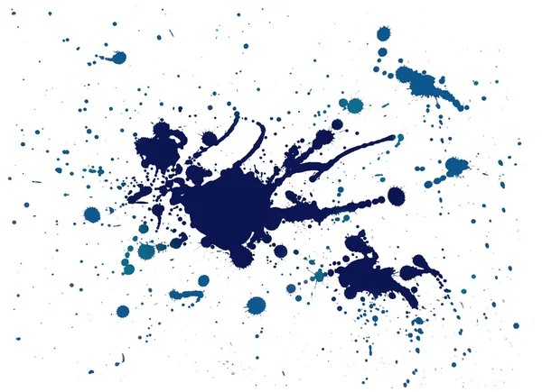 Blue splash painting — Stock Photo, Image