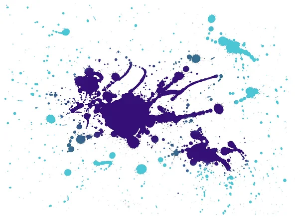 Purple and light blue splash painting — Stock Photo, Image