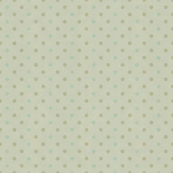 Seamless polka dots pattern on vintage paper texture — Stock Photo, Image