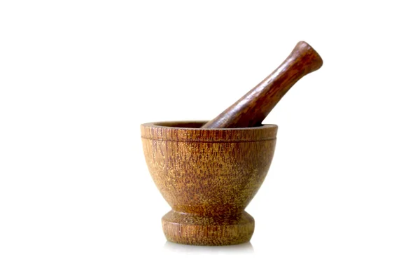 Wooden mortar — Stock Photo, Image