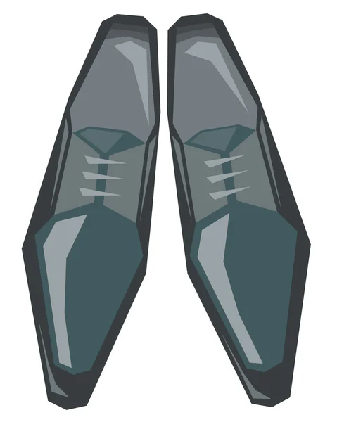 Zwarte schoenen — Stockvector