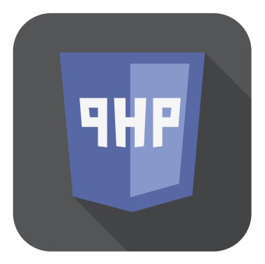langua programlama php ile Menekşe kalkan vektör çizim