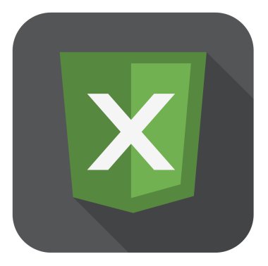 xml programlama çalışa ile yeşil kalkan vektör çizim