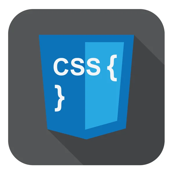 Ilustración vectorial de escudo azul con estilo css y curvas en — Archivo Imágenes Vectoriales