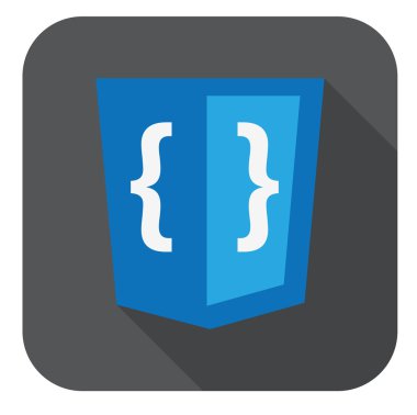 vektör çizim ekran css eğrileri ile mavi kalkan