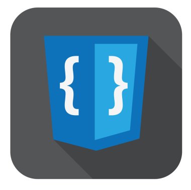 vektör çizim ekran css eğrileri ile mavi kalkan