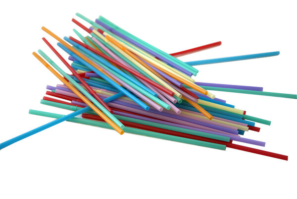 красочные соломинки
