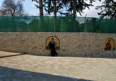Orthodox nun clipart