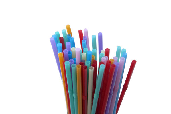 красочные соломинки
