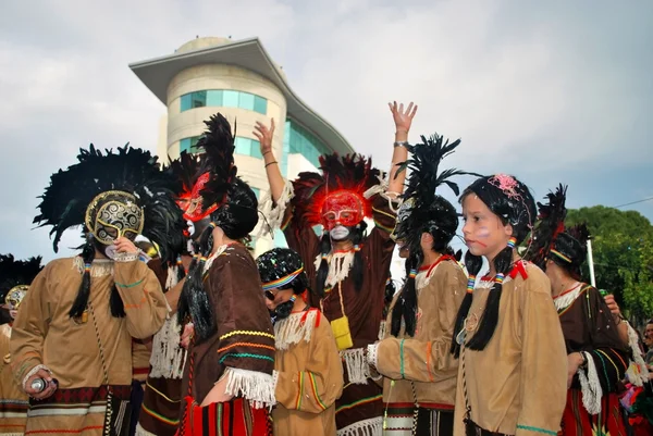 Indians on street carnival — Stock Photo, Image