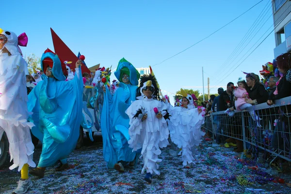 Street carnival - smurfs — Stock Photo, Image