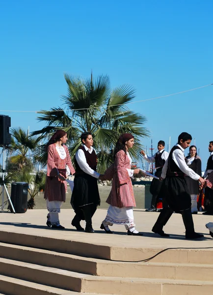 Grekisk folklore dans Royaltyfria Stockbilder