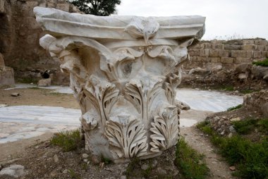 salamis antik İyonya sütundan süsler