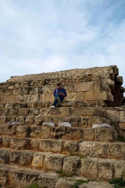 Ruins in ancient Salamis — Stock Photo, Image