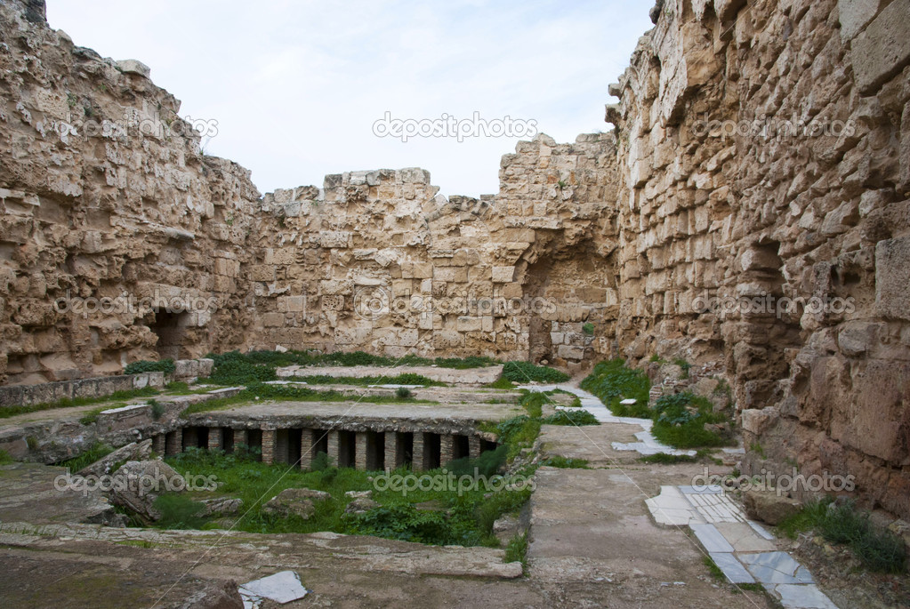 Ancient swimming pool in Salamis