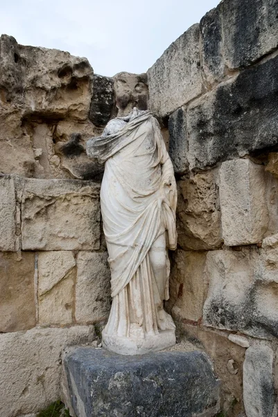 Sculpture in ancient bath in Salamis — Stock Photo, Image