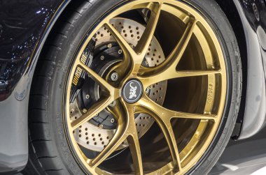 Geneva, İsviçre - 12 Mart: wiesmann gt mf5 araba ekranda 82 Cenevre uluslararası motor show (Uluslararası salon) Cenevre palexpo üzerinde 12 Mart 201, Cenevre, İsviçre