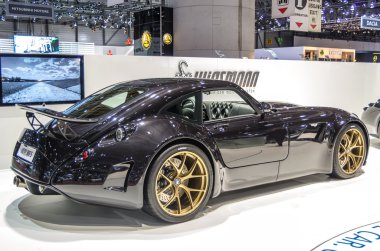 Geneva, İsviçre - 12 Mart: wiesmann gt mf5 araba ekranda 82 Cenevre uluslararası motor show (Uluslararası salon) Cenevre palexpo üzerinde 12 Mart 201, Cenevre, İsviçre