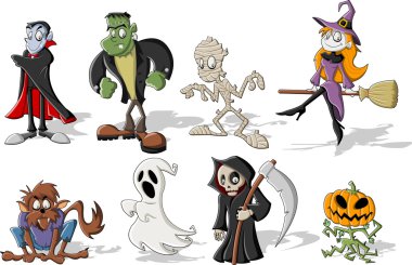 Halloween canavar karakterler