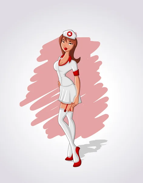 Cartoon-Krankenschwester — Stockvektor