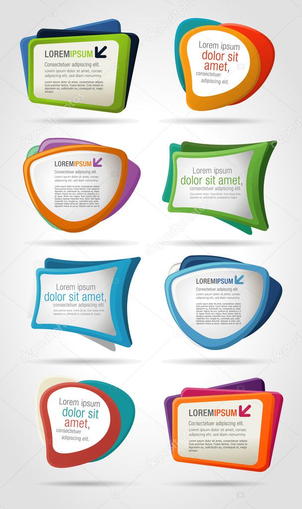 Colorful template elements