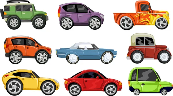 Coche colorido — Vector de stock