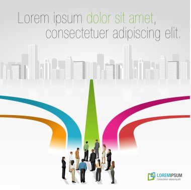 doğru yolu seçerek iş grubu