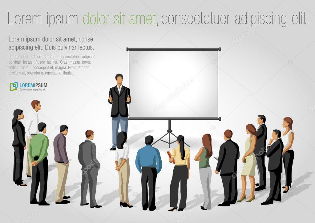 Presentation screen.