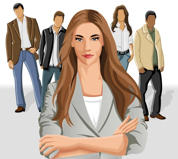 Business woman — Stock Vector