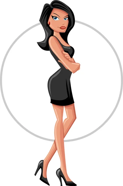 Girl cartoon — Stockvector