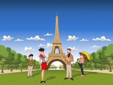çizgi film aile Paris